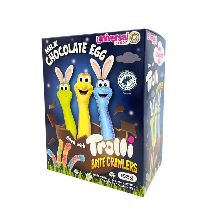 Trolli Brite Crawlers Milk Chocolate Egg 152g