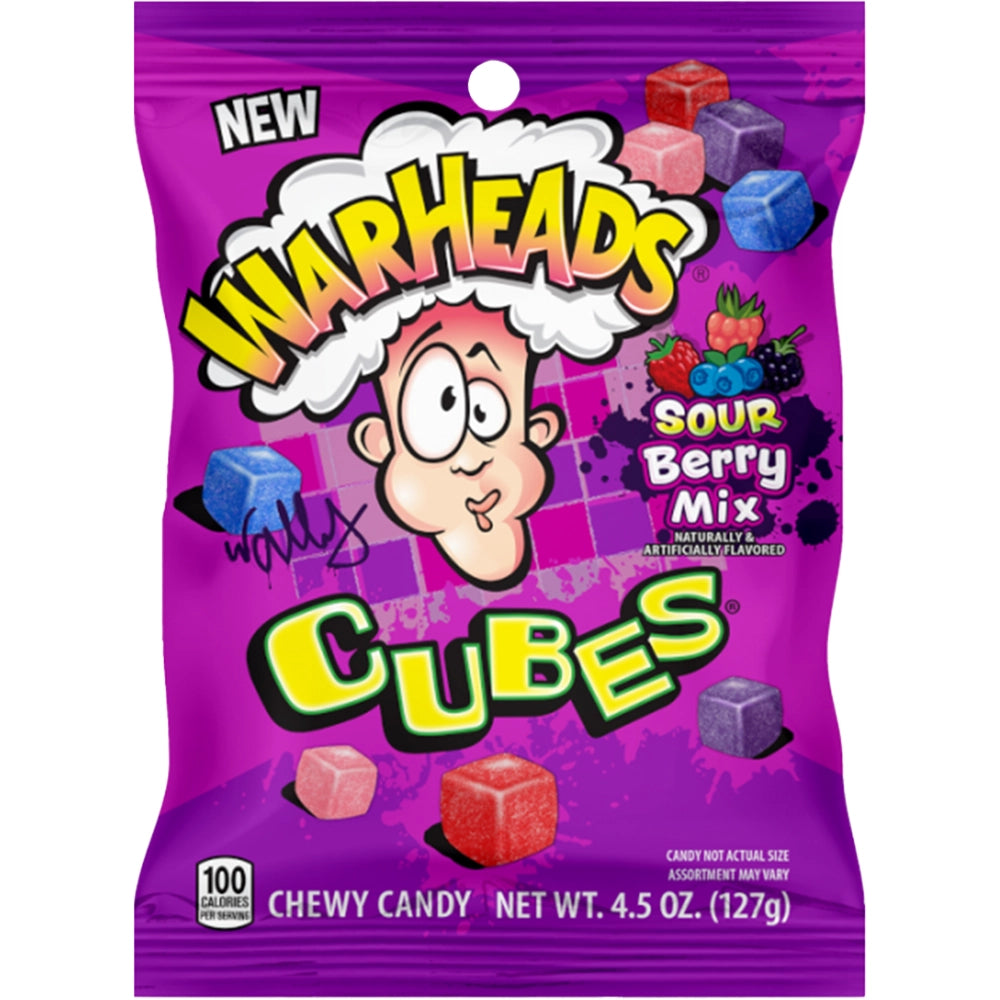 Warheads Cubes Sour Berry Mix 127g