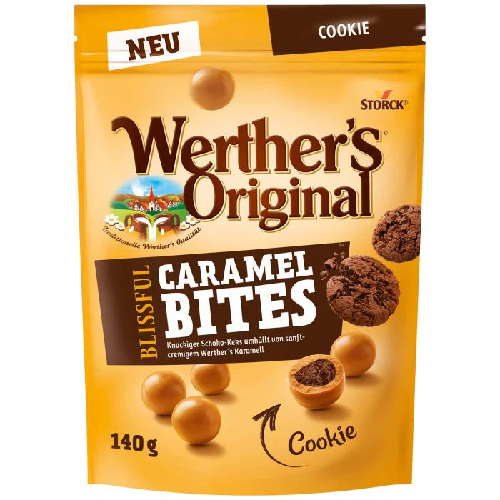 Werther's original blissful caramel bites cookie 140g