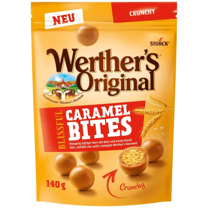 Werther's original blissful caramel bites crunchy 140g