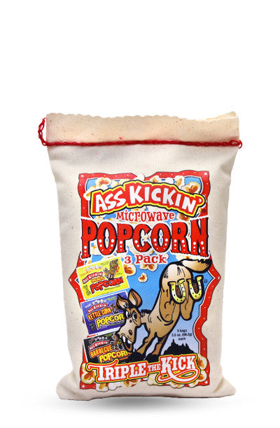 ASS KICKIN POPCORN 3 PACK 297.6g