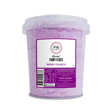 FLUFFY CRUNCH Berry Crunch Fairy Floss 50g