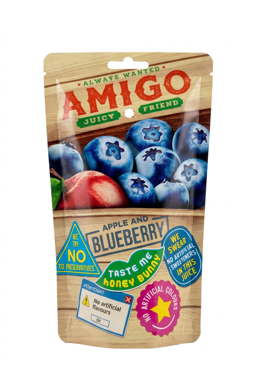 Amigo Apple & Blueberry Juice 200ml