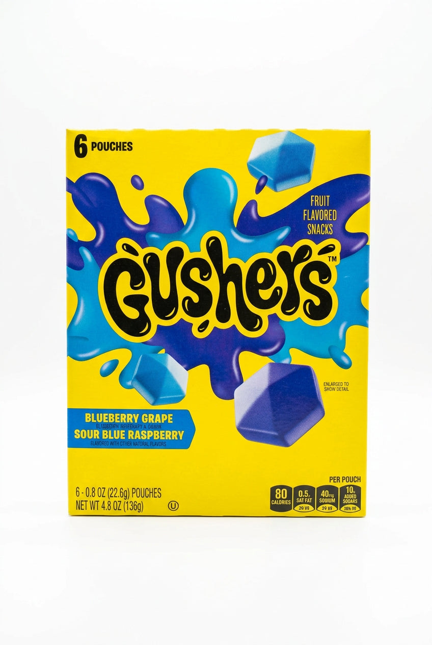 Gushers Blueberry Grape & Sour Blue Raspberry 136g