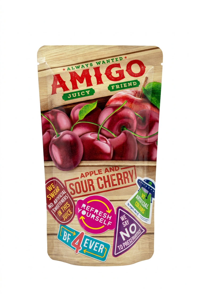 Amigo Apple & Sour Cherry Juice 200ml