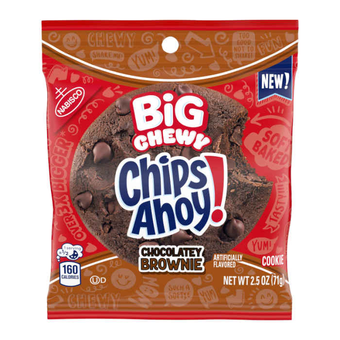 Chips Ahoy! BiG Chewy Chocolatey Brownie Cookies 71g