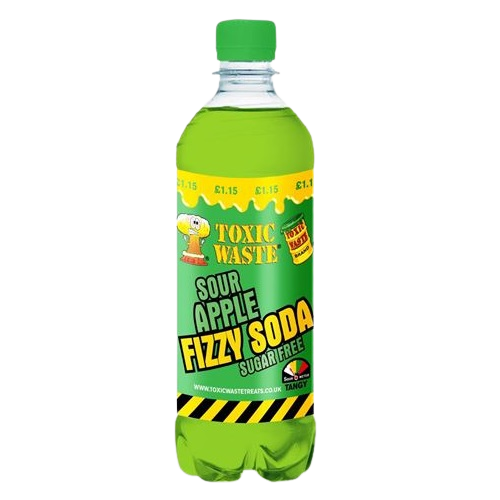 TOXIC WASTE Sour Apple Fizzy Soda 500ml