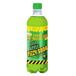 TOXIC WASTE Sour Apple Fizzy Soda 500ml