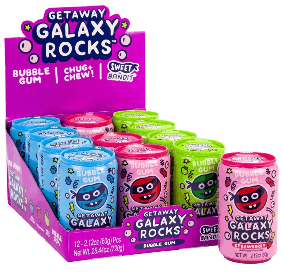 Getaway galaxy rocks bubblegum 60g