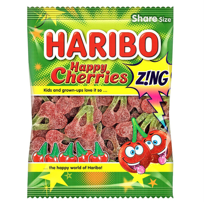 HARIBO Happy Cherries Zing Share Size 160g