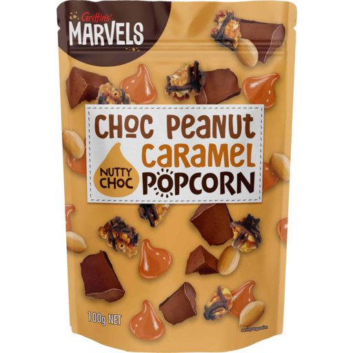MARVELS Choc Peanut Caramel Popcorn