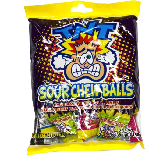 TNT Sour Chew Balls 150g