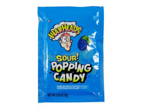 WARHEADS Sour Popping Candy Blue Raspberry