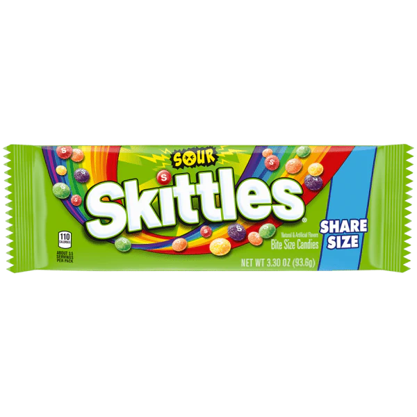 SKITTLES SOUR SHARE SIZE 93.6G