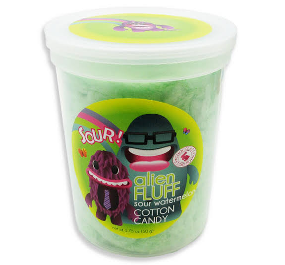 Alien Fluff Sour Watermelon Cotton Candy