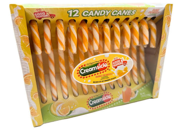 Orange Creamsicle Flavoured Candy Canes 12pcs 150g