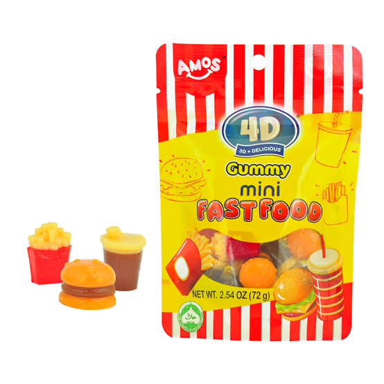 AMOS 4D Fast Food Gummy 198g