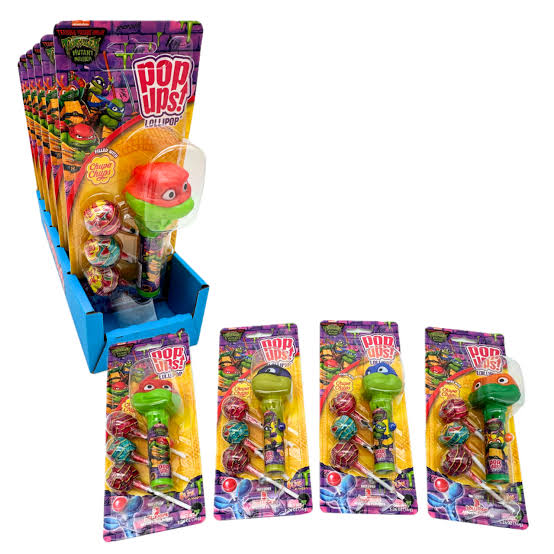 TEENAGE MUTANT NINJA TURTLES Pop Up Lollipops 36g