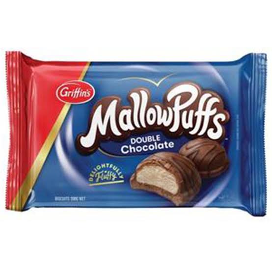 Griffin's mallow puffs Double chocolate 200g