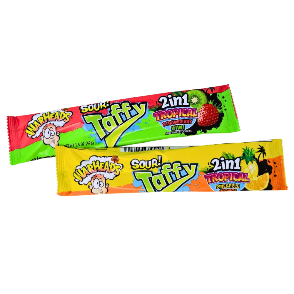 WARHEADS Sour! Taffy 2 In 1 Tropical 42g