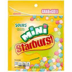 Starburst sours mini unwrapped 226.8g