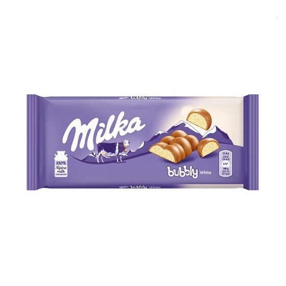 MILKA Bubbly Milk and White 95g