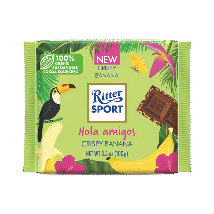 RITTER SPORT CRISPY BANANA 100G