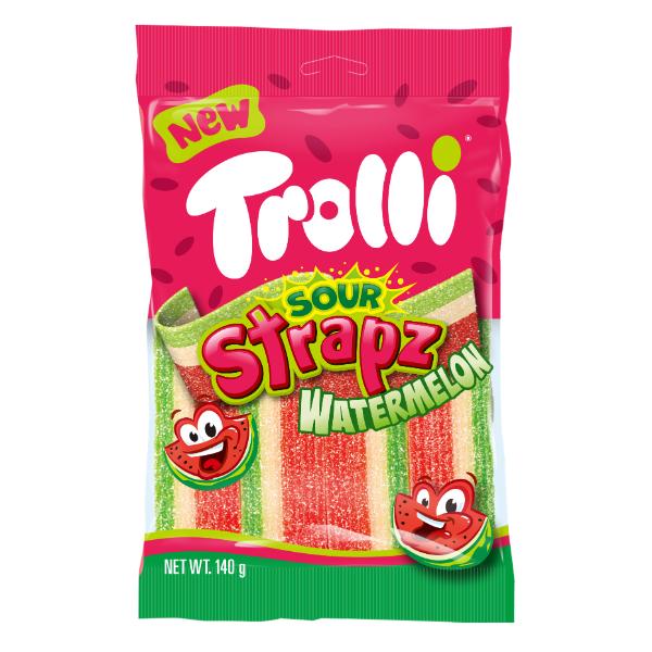 Trolli Sour Strapz Watermelon 140g