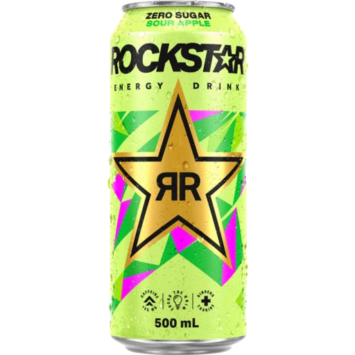 Rockstar Sour Apple Zero Sugar 500ml