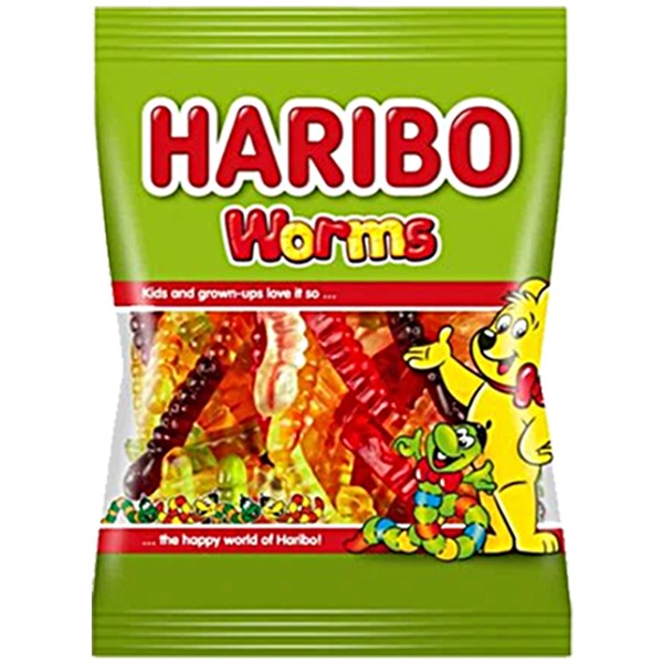 HARIBO HALAL GUMMY WORMS 80G