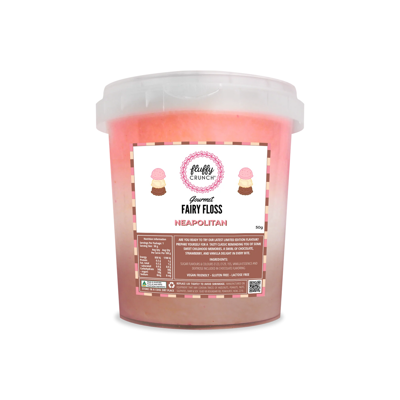 Fluffy Crunch Neapolitan 50g