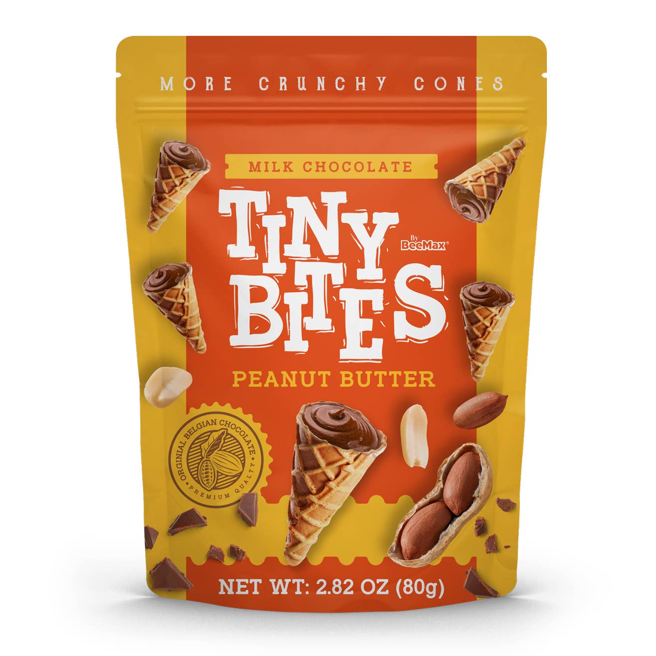 Tiny Bites Waffle Cones Peanut Butter 80g