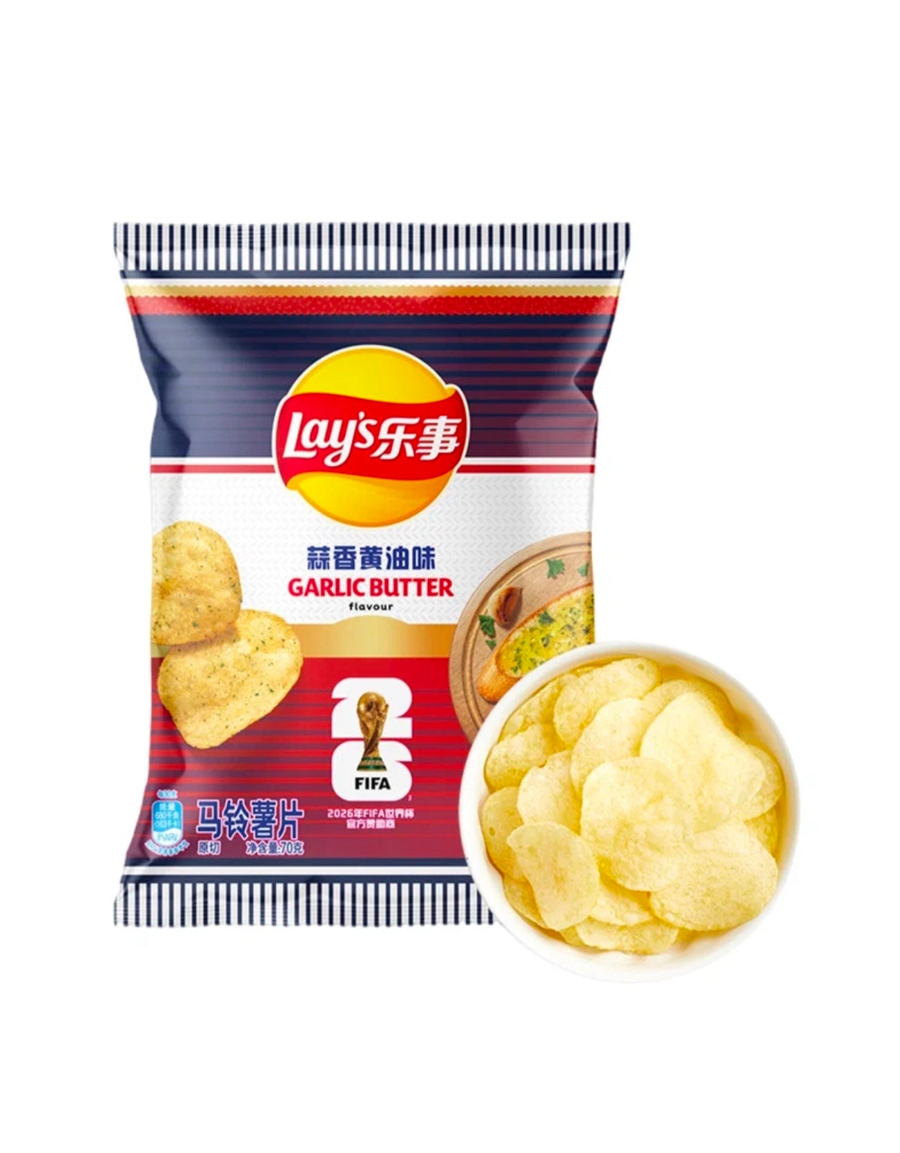 Lay's Garlic Butter Flavour 2026 Fifa 70g Japanese