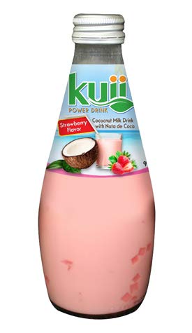 KUJI Strawberry Coconut Milk with Nata De Coco 290ml