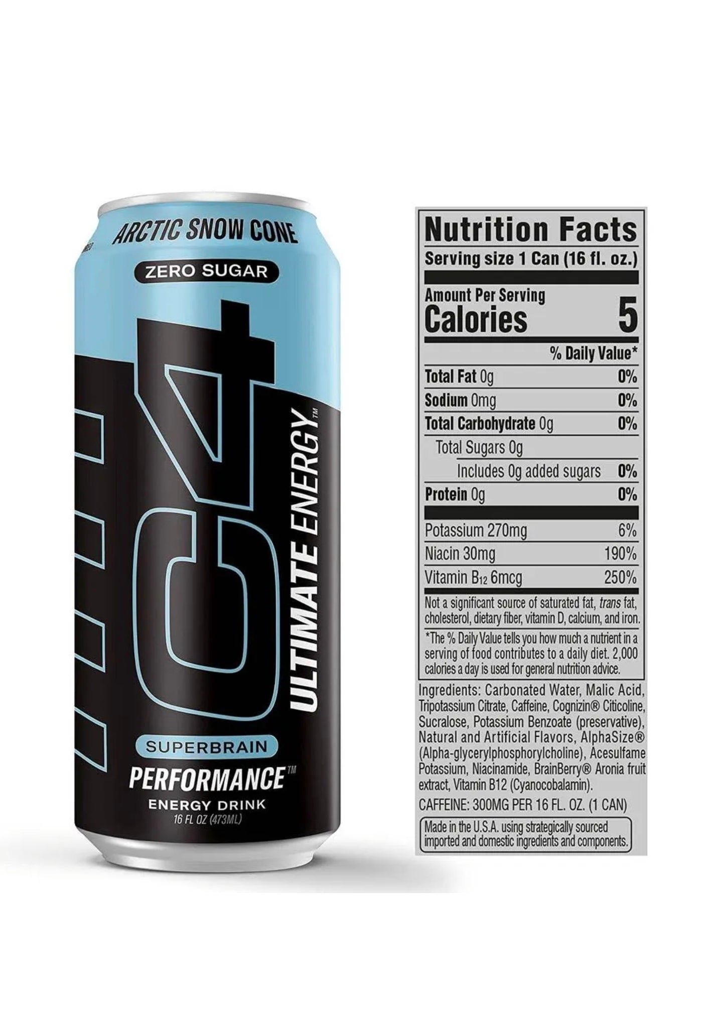 C4 Ultimate Energy Arctic Snow Cone 473ml