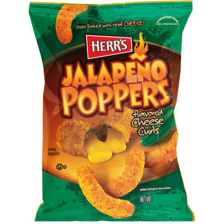HERR'S Jalapeno Poppers Flavored Cheese Curls 170g