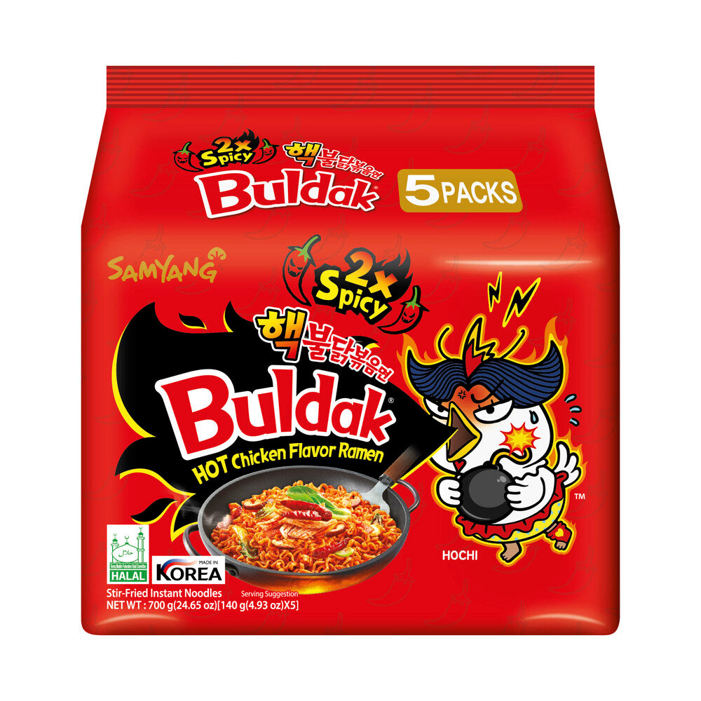 SAMYANG BULDAK HOT CHICKEN 2 x Spicy RAMEN (140G X 5)