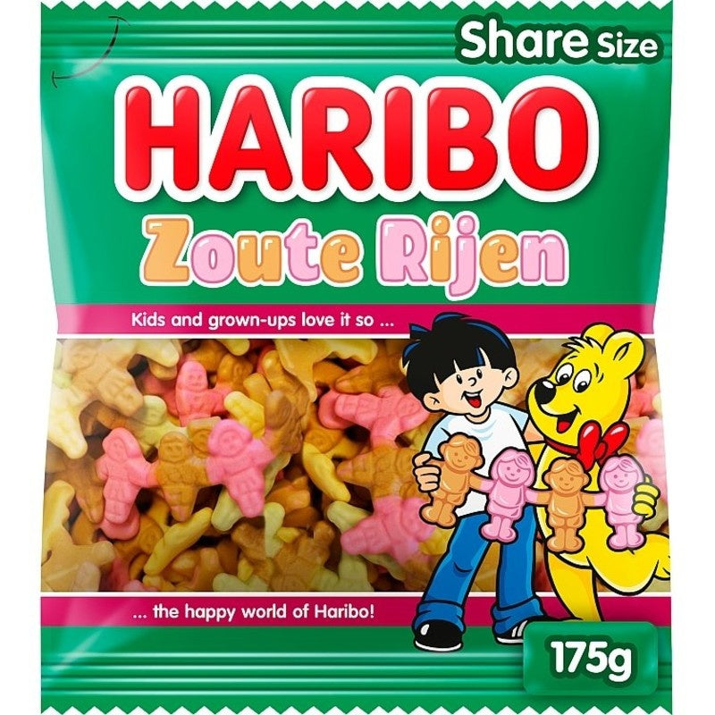 Haribo Zoute Rijen 175g