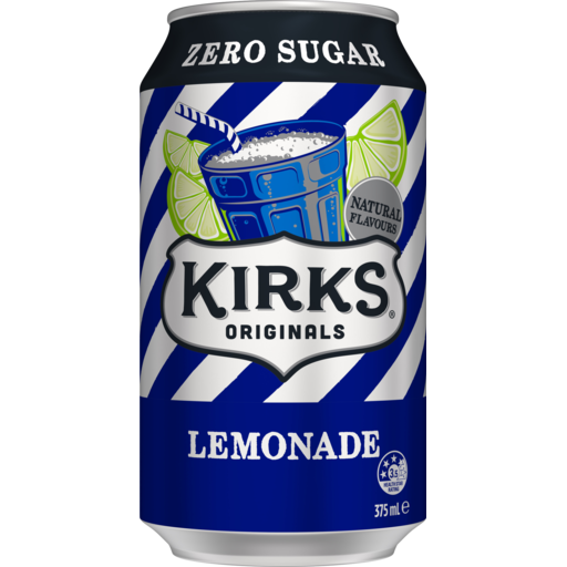 Kirks Lemonade zero sugar 375ml