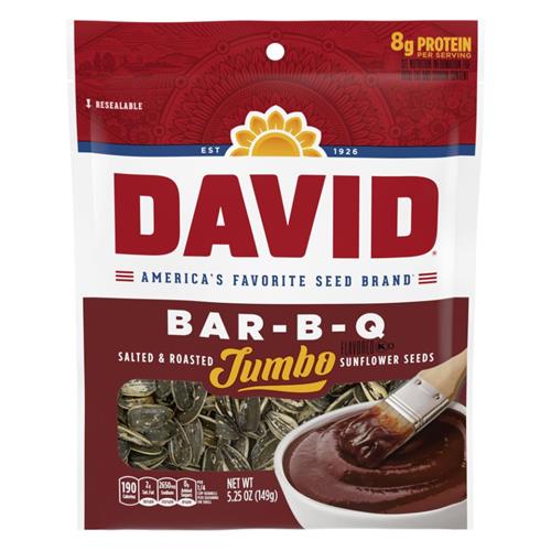 DAVID Aaron Judge Limited Edition, BAR-B-Q, Salted & Rosted Jumbo sunflower seeds 149g