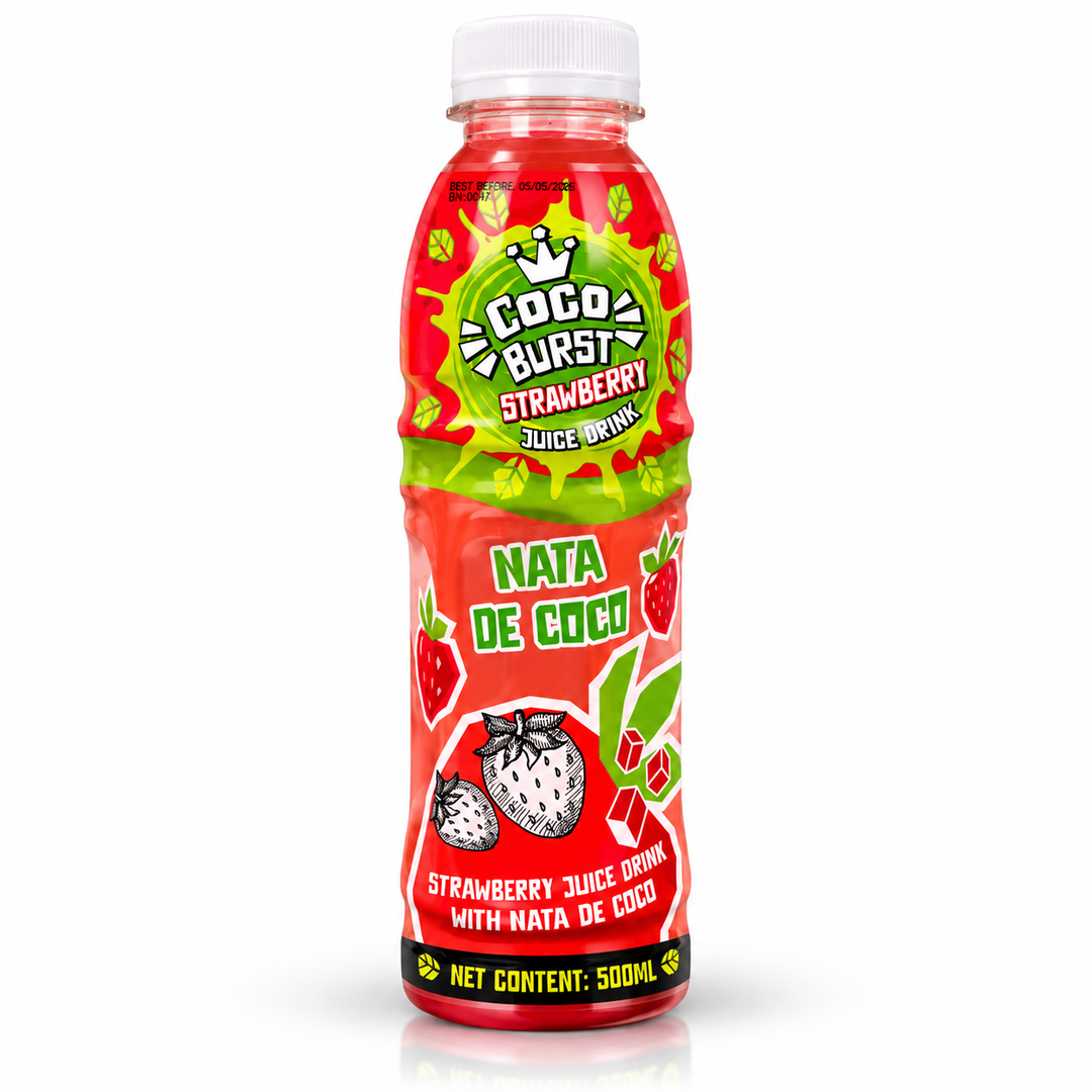 Coco Burst  Strawberry juice drink with nata de coco 500ml