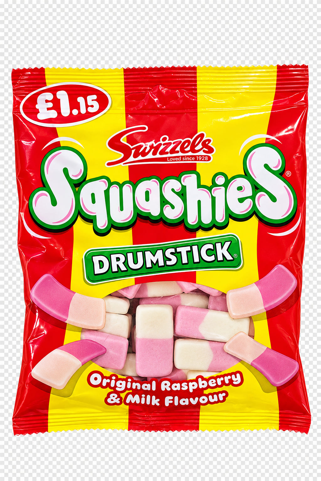 DRUMSTICK Squashies Original Raspberry & Milk Flavour 160g