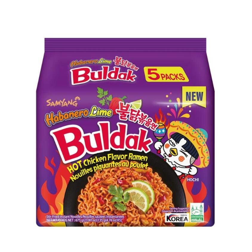 SAMYANG BULDAK HOT CHICKEN Habanero Lime RAMEN (140G X 5)