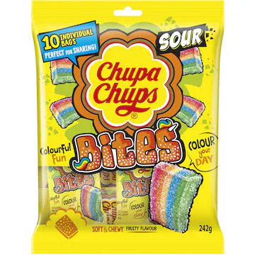 Chupa Chups Sour Bites Share Pack 10 pack