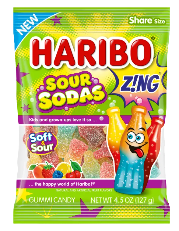 Haribo sour sodas 127g