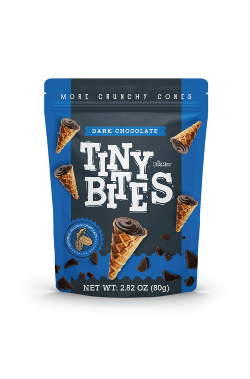 Tiny Bites Waffle Cones Dark Chocolate 80g