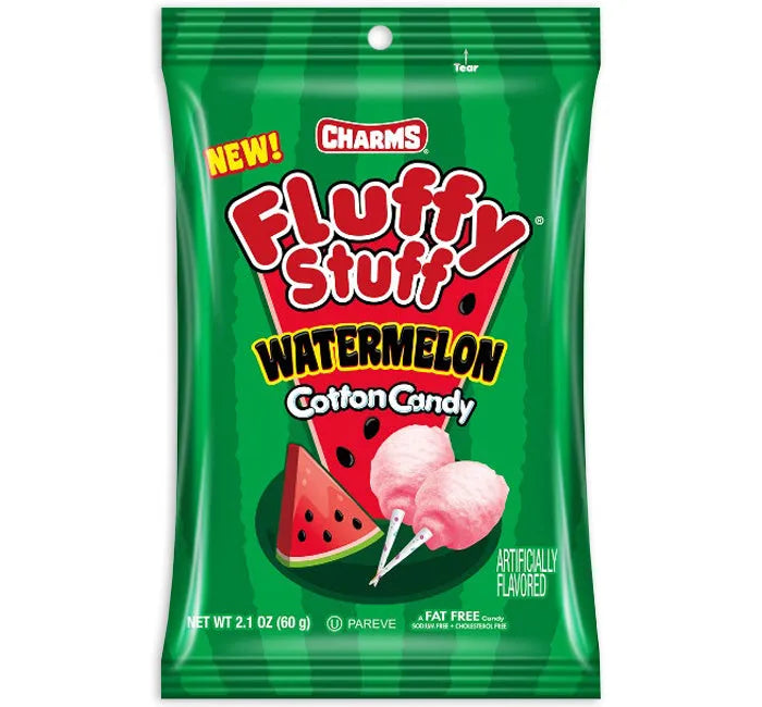 Charms Fluffy Stuff Watermelon Cotton Candy 60g