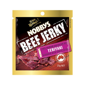 Nobby's Beef Jerky Teriyaki 25g