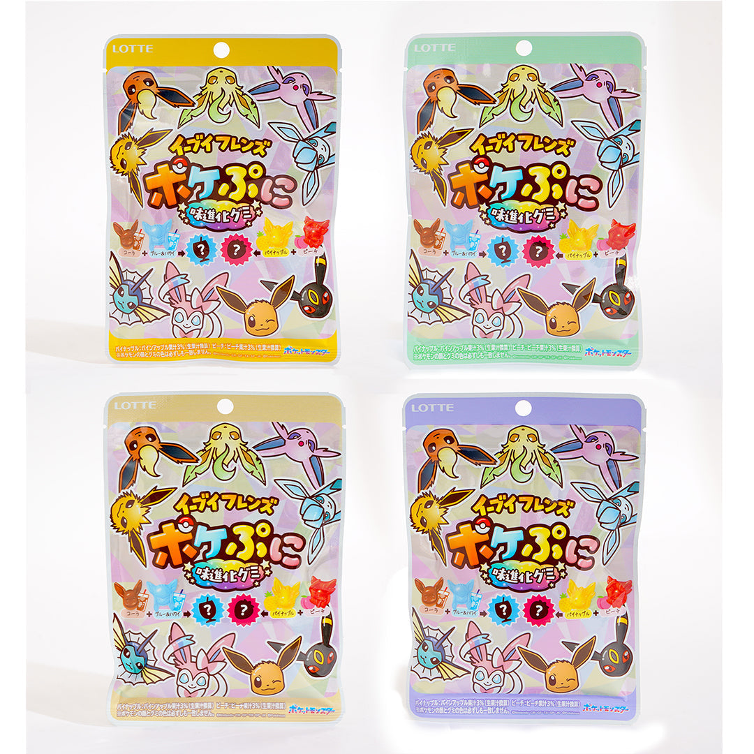 Lotte Pokepuni Eevee Friends Flavoured Evolution Gummy Candy 75g