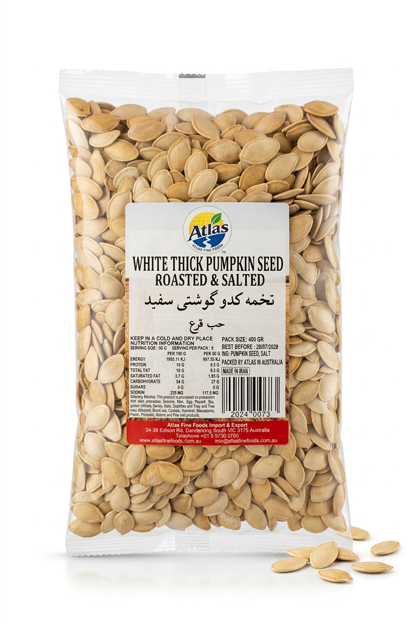 White Thick Pumpkin Seed Roasted & Salted 400g